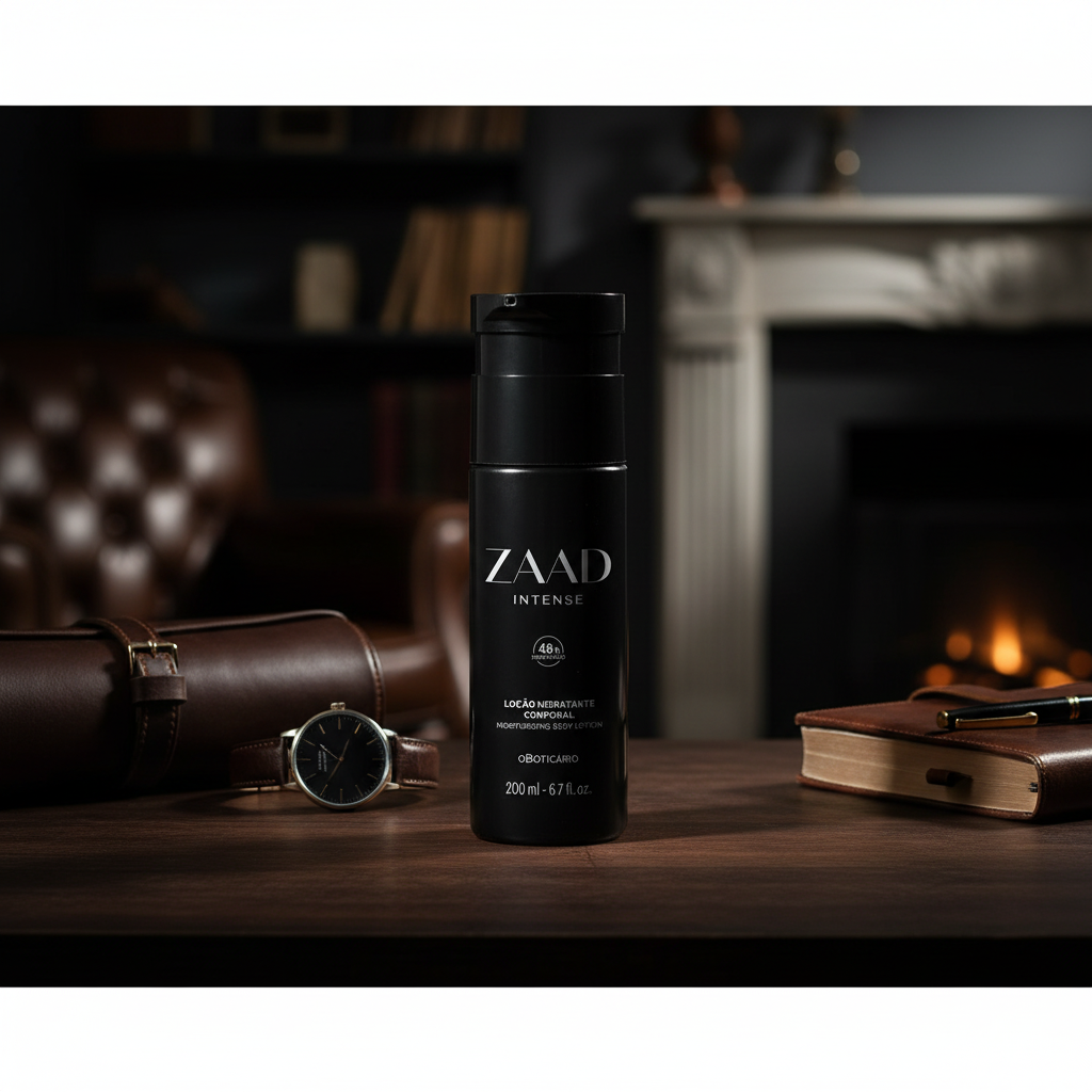 Zaad Intense dans un environnement masculin élégant