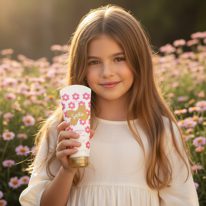 Sophie Condicionador Brilho e Maciez 200ml lifestyle menina cabelo brilhante
