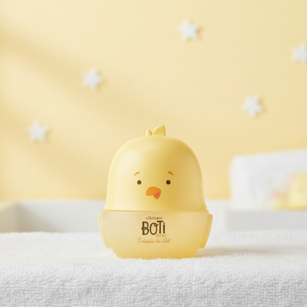 Colônia Boti Baby Sol 100ml - toalha com estrelas