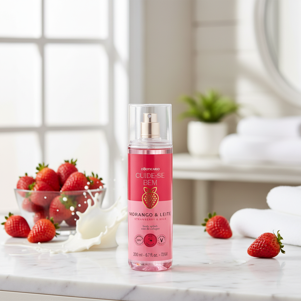 Body Splash Cuide-se Bem Fraise et Lait - Ambiente Spa