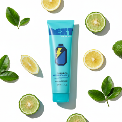 Shampoo Next 230ml - cítricos flat lay