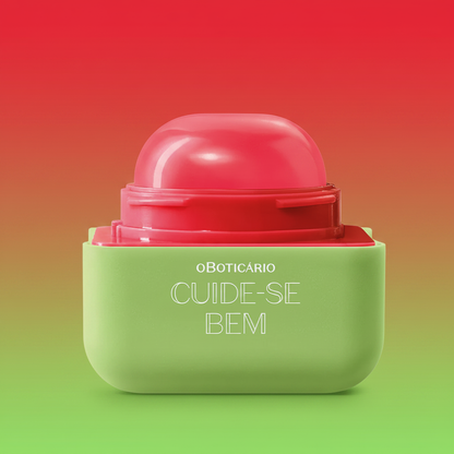 Balm Labial Melancia Cuide-se Bem - degrâde melancia