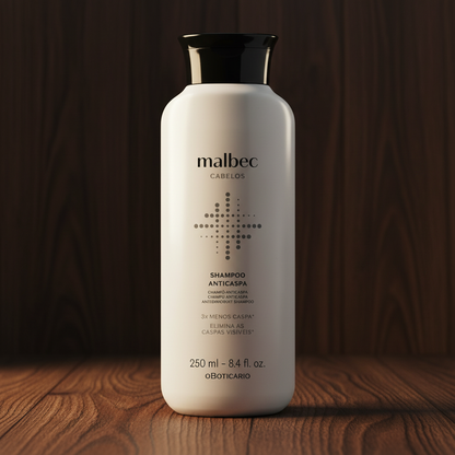 Shampoo Malbec Club Anticaspa 250ml - nogueira
