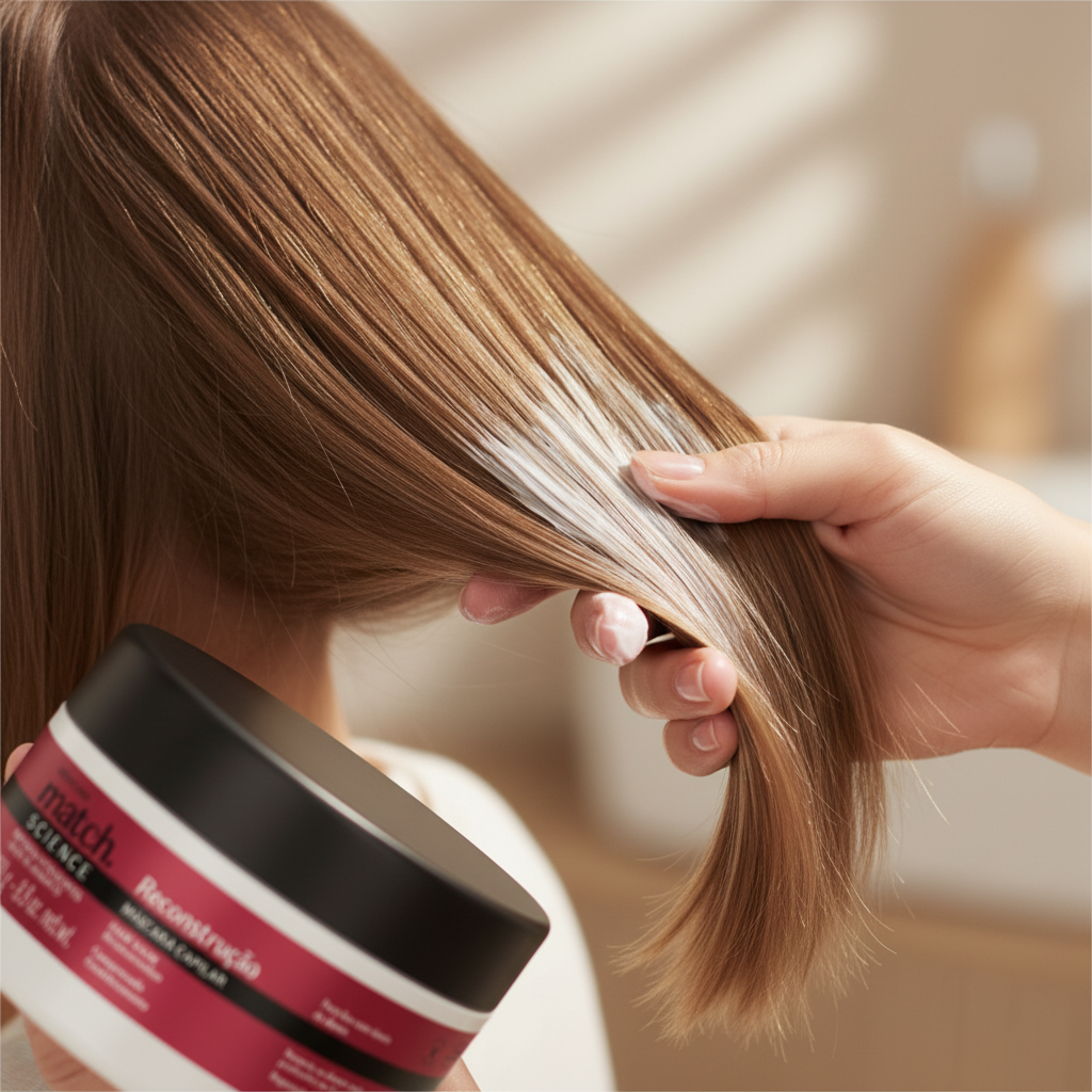 Match Science Reconstrução - Aplicação em Cabelo