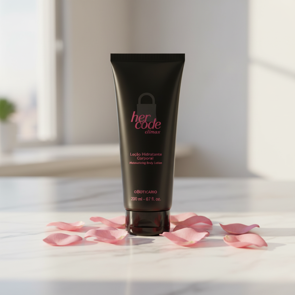 Her Code Clímax - Ambiente feminino com pétalas de rosa