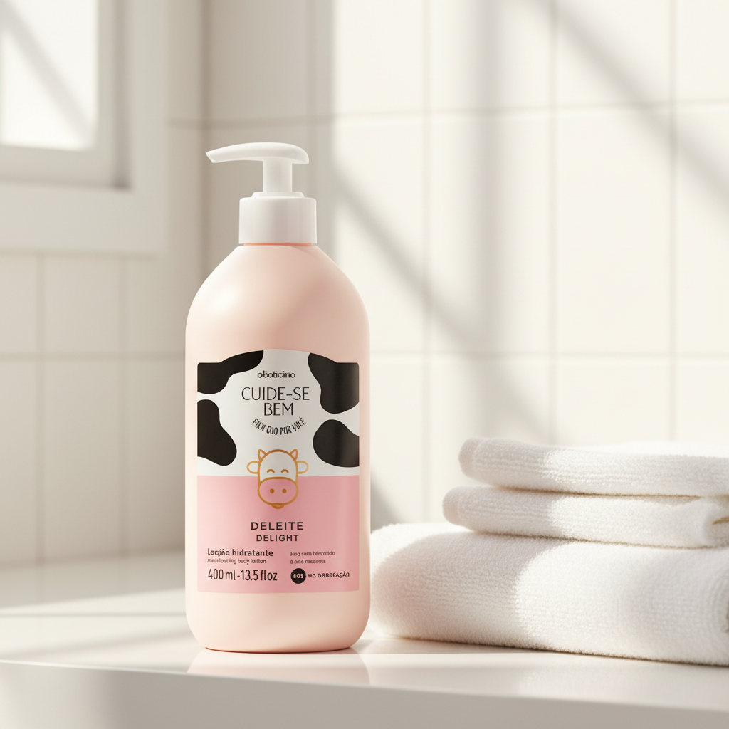 Loção Hidratante Cuide-se Bem Deleite 400ml - ambiente de banho feminino