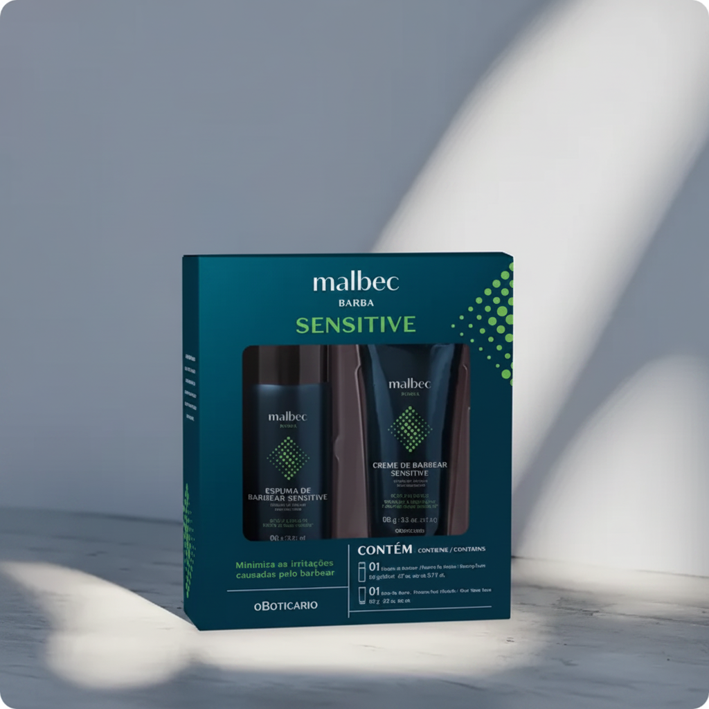 Kit Malbec Barba Sensitive - Concreto