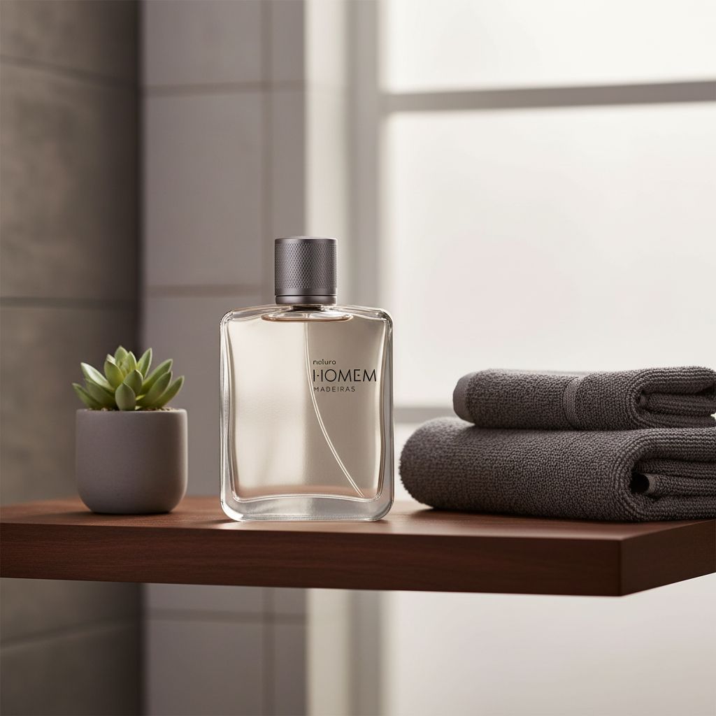 Natura Homem Madeiras 100 ml - ambiente banheiro masculino