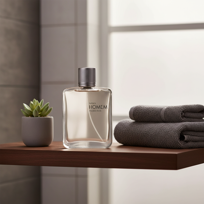 Natura Homem Madeiras 100 ml - ambiente banheiro masculino