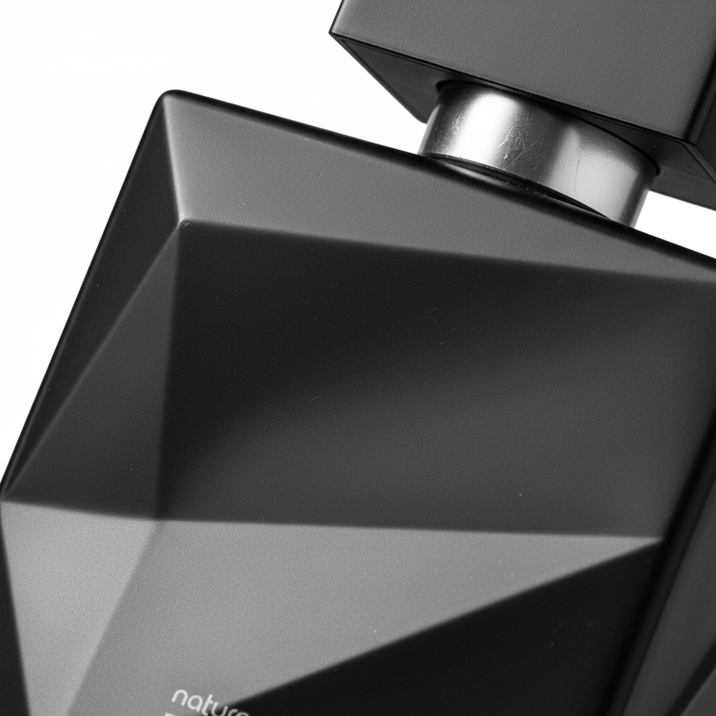 Essencial Exclusivo Homme - Détail texture géométrique du flacon