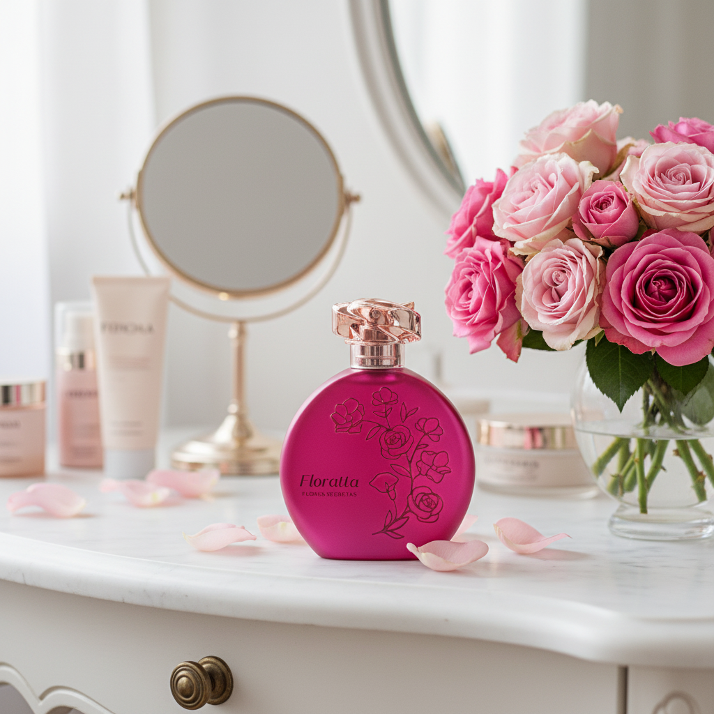Floratta Flores Secretas - lifestyle mármore e rosas