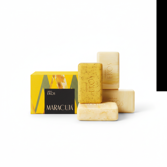 Sabonete Natura Ekos Maracujá 4x100g - Fundo Branco