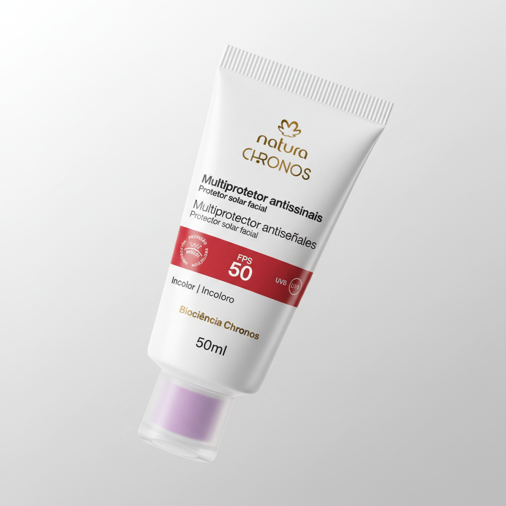 Natura Chronos Multiprotetor Antissinais FPS 50 Incolor 50ml – Degradê Branco