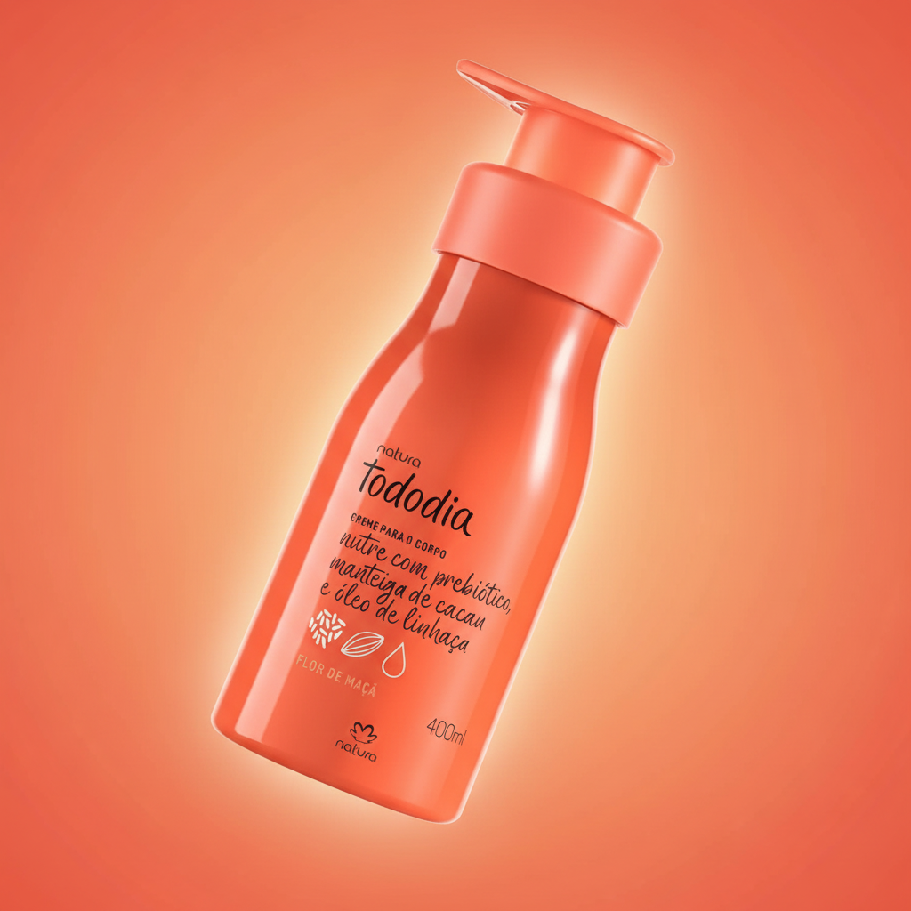 Creme Tododia Flor de Maçã degrâde laranja