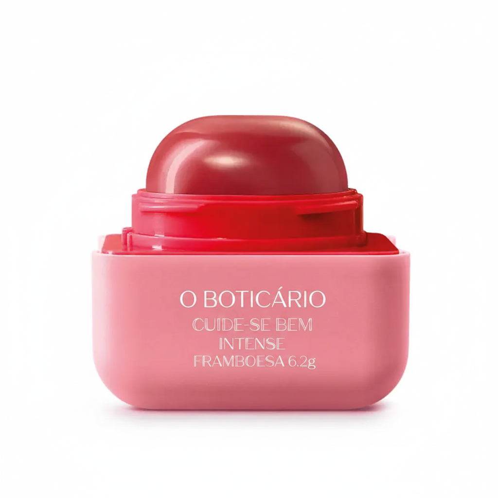 Balm Labial Intense Cuide-se Bem Framboesa fundo branco
