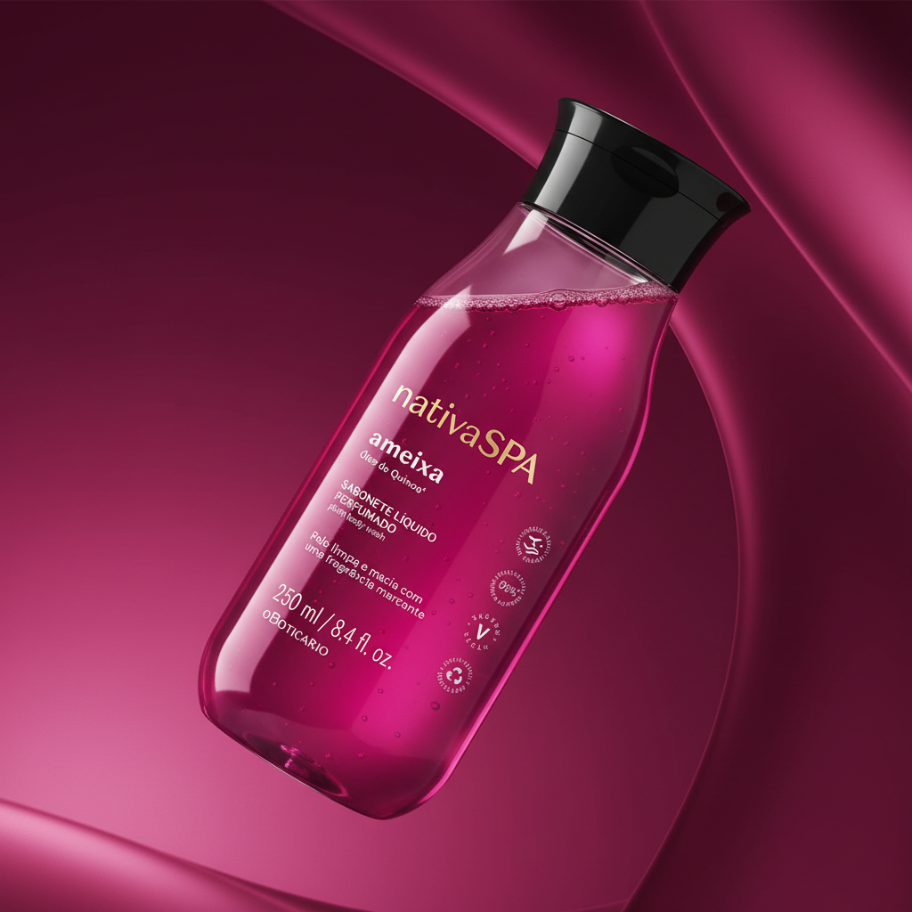 Nativa SPA Ameixa Sabonete Líquido 250ml - degradê rosa