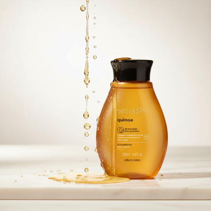 Óleo Exótico Hidratante Nativa Spa Quinoa - Textura dourada