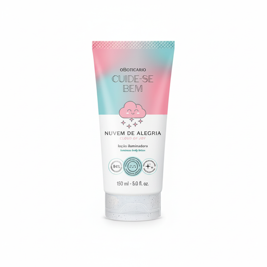 Loção Iluminadora Cuide-se Bem Nuvem de Alegria 150ml - Fundo Branco