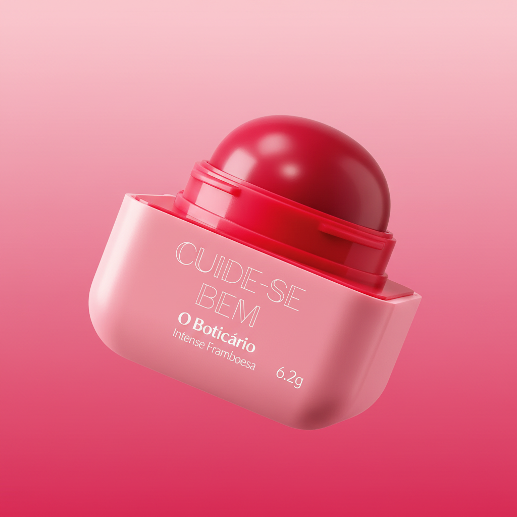Balm Labial Intense Cuide-se Bem Framboesa fundo degradê