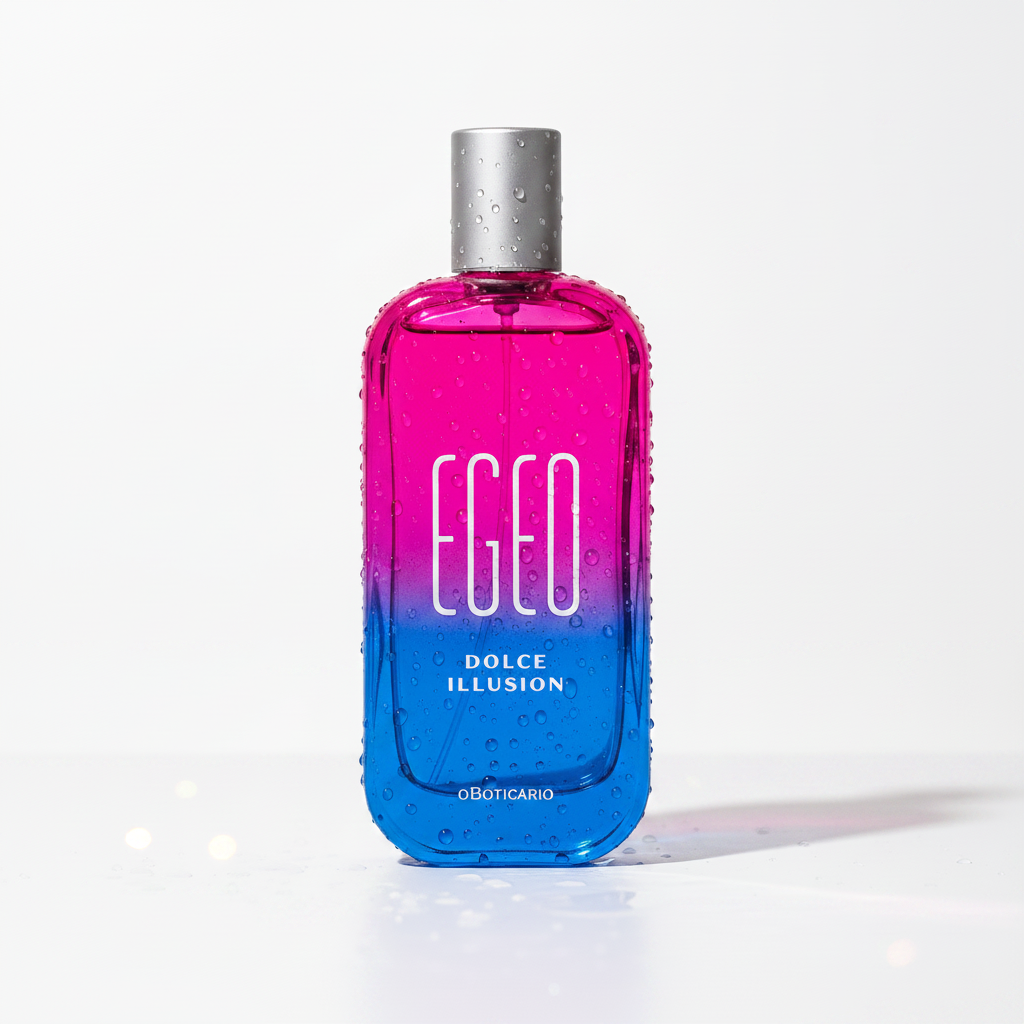 Egeo Dolce Illusion Eau de Toilette - reflexos de luz através do vidro