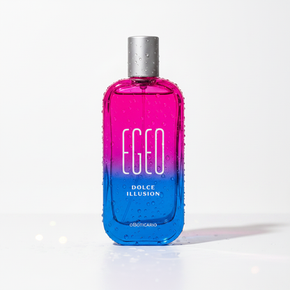 Egeo Dolce Illusion Eau de Toilette - reflexos de luz através do vidro