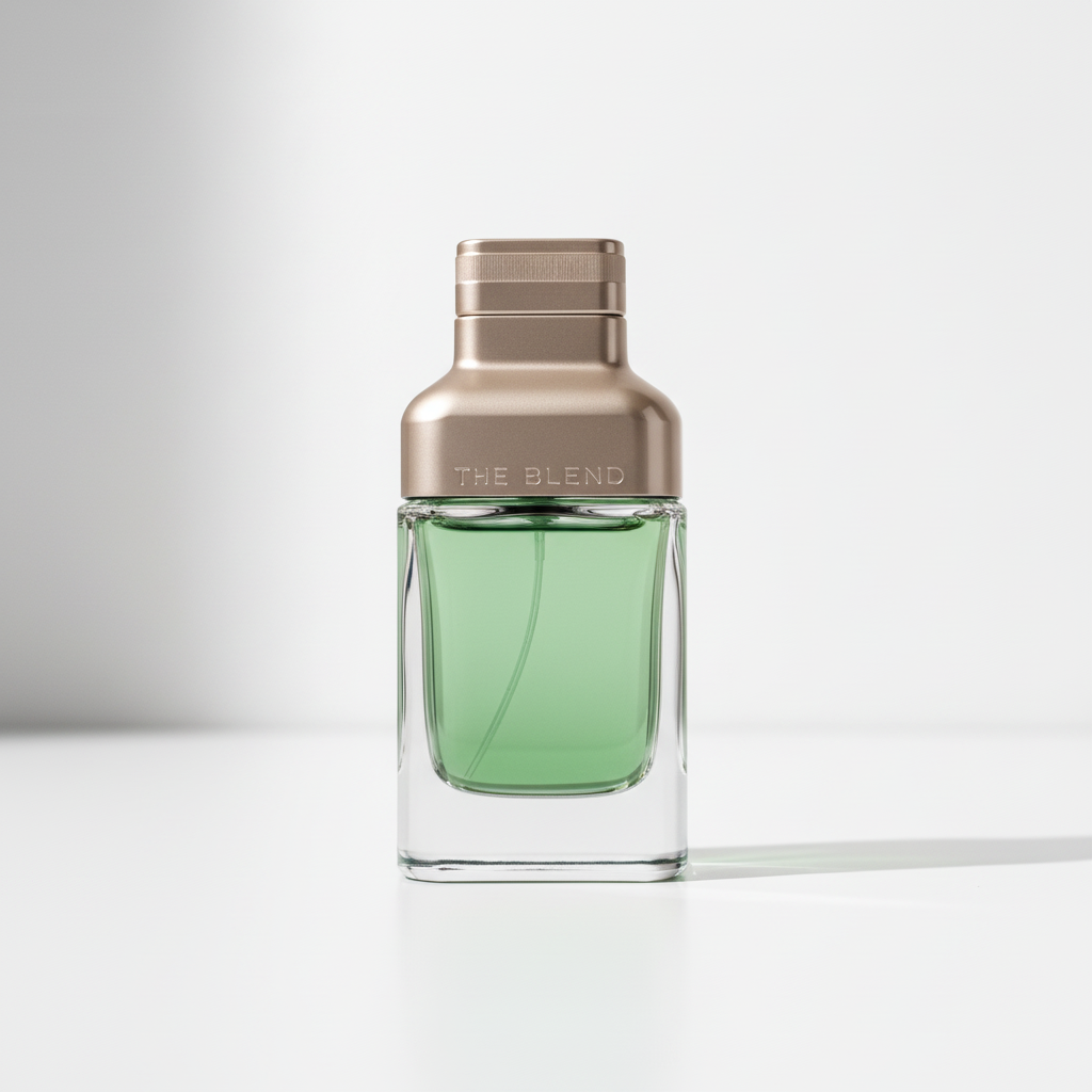 The Blend Cardamom close-up verde e prata