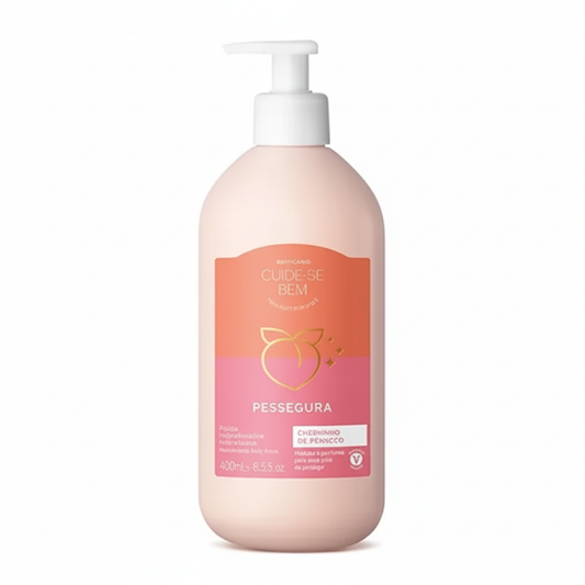 Hidratante Corporal Cuide-se Bem Pessegura 400ml - fundo branco