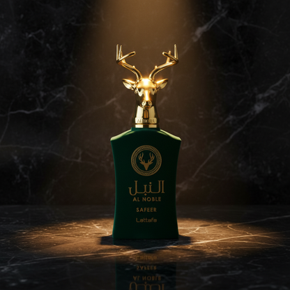 Lattafa Al Noble Safeer 100ml — mármore escuro