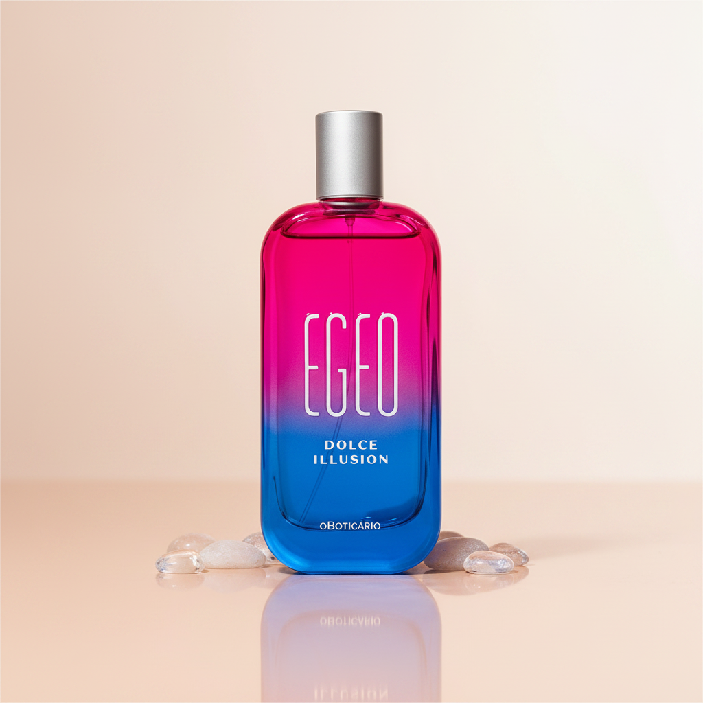 Egeo Dolce Illusion Eau de Toilette - superfície nude com pedras claras