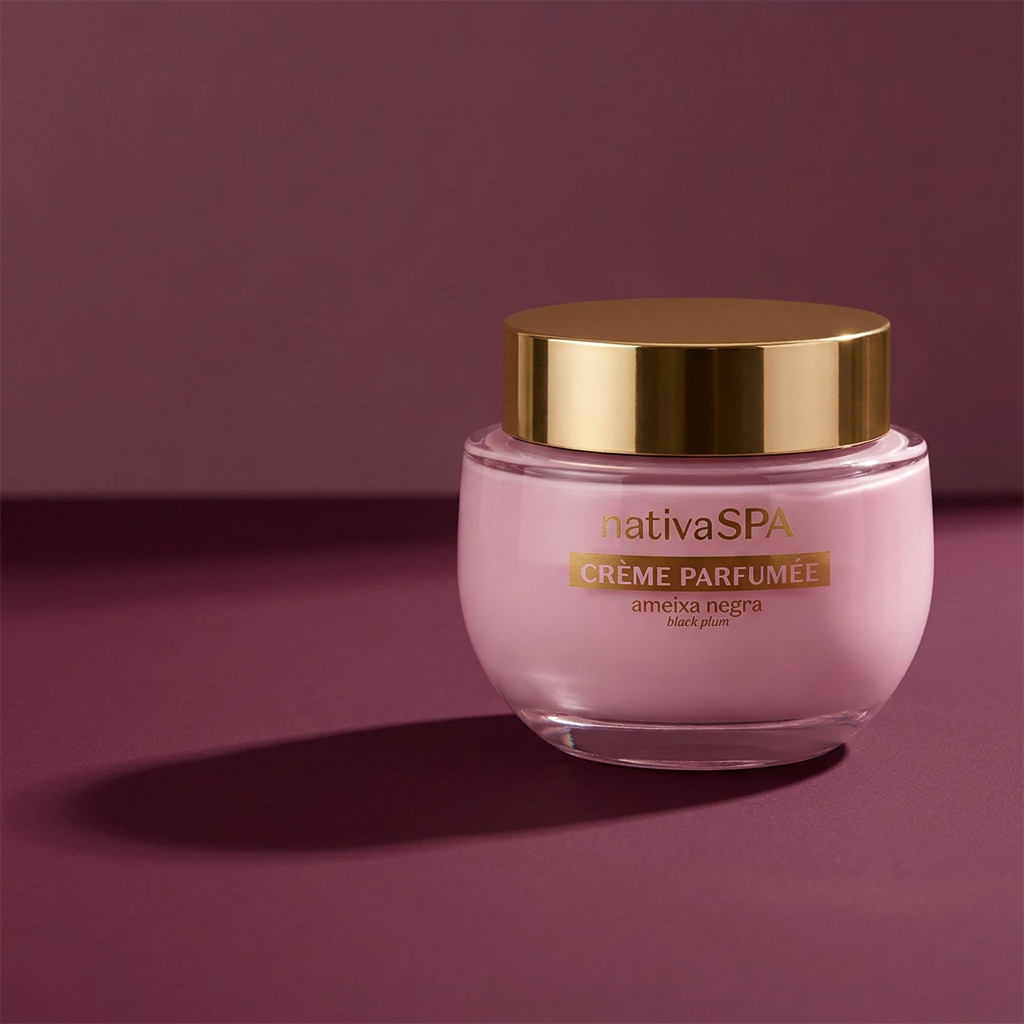 Nativa SPA Ameixa Negra com iluminação lateral e sombra
