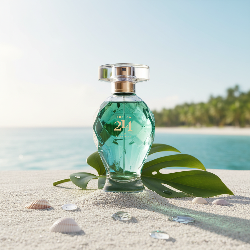 Botica 214 Fiji Paradise EDP feminino 75ml - lifestyle areia branca