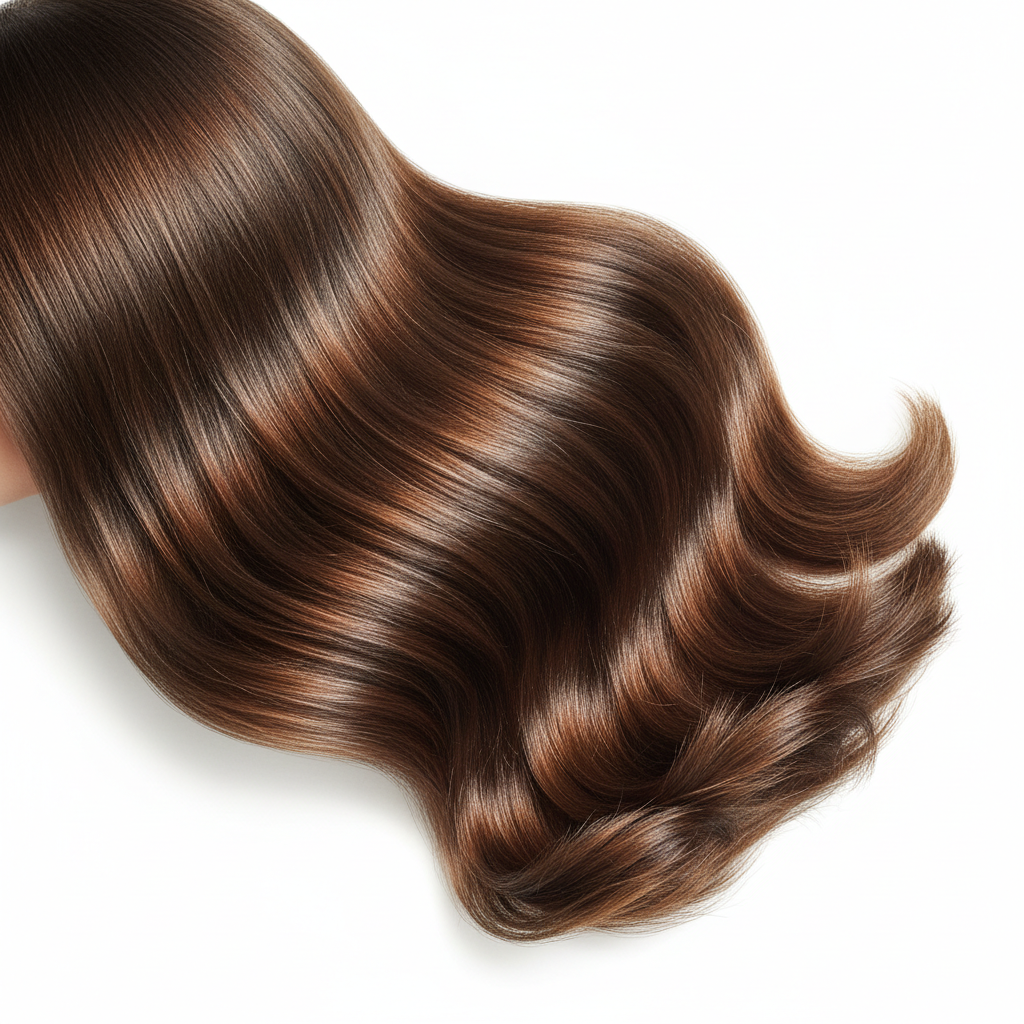 Résultat cheveux brillants et hydratés