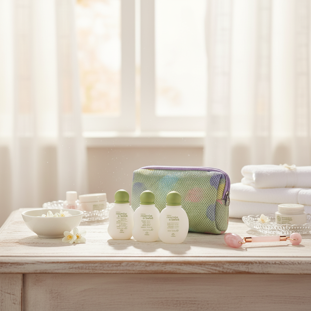Kit Miniatura Mamãe e Bebê Natura - cena matinal