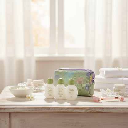 Kit Miniatura Mamãe e Bebê Natura - cena matinal