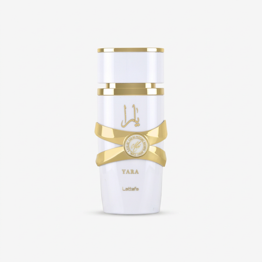 Lattafa Yara Moi 20 ml em fundo branco