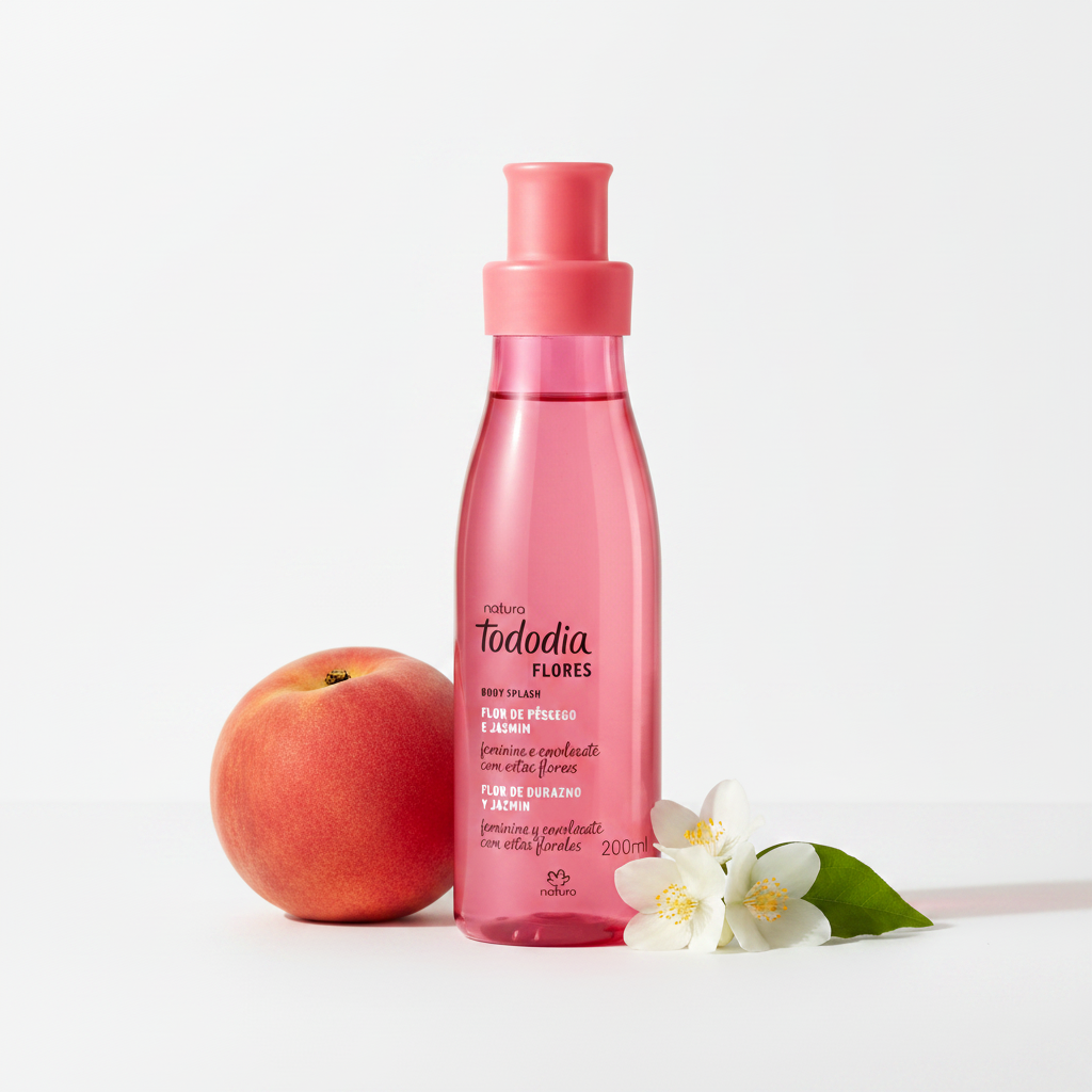 Body Splash Tododia Flores Flor de Pêssego e Jasmin - com pêssego e jasmin