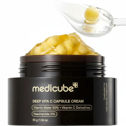 Medicube Deep Vita C Capsule Cream 55g - close-up cápsulas