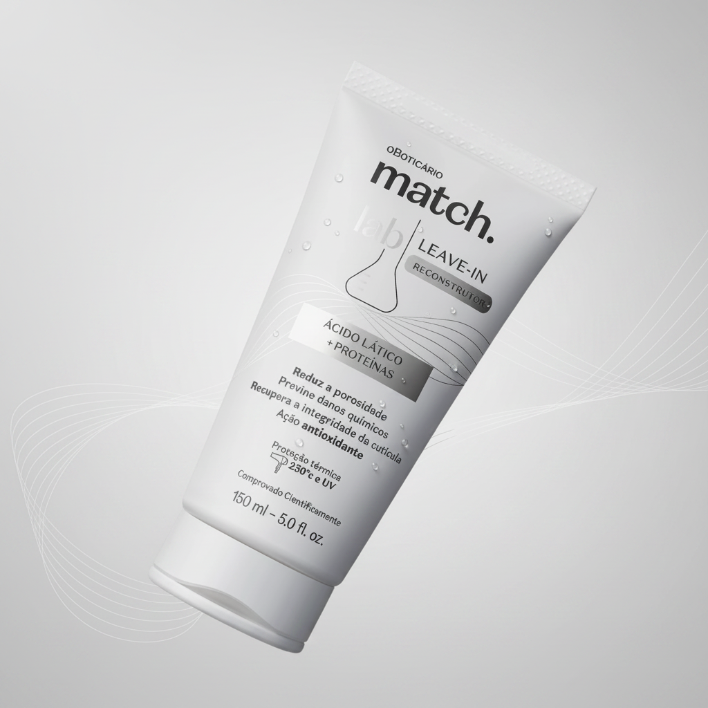 Leave-In Reconstrutor Match Lab 150ml - degradê cinza