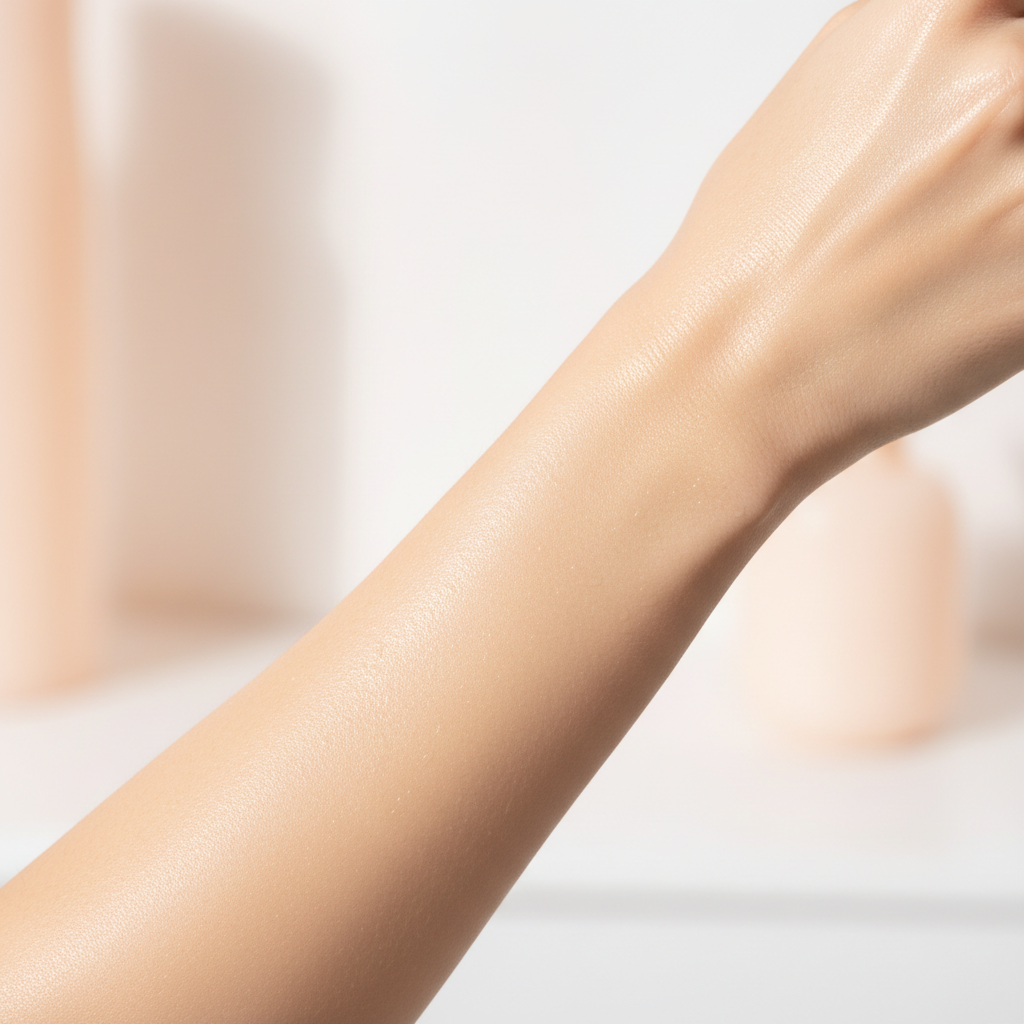 Résultat peau hydratée et lumineuse