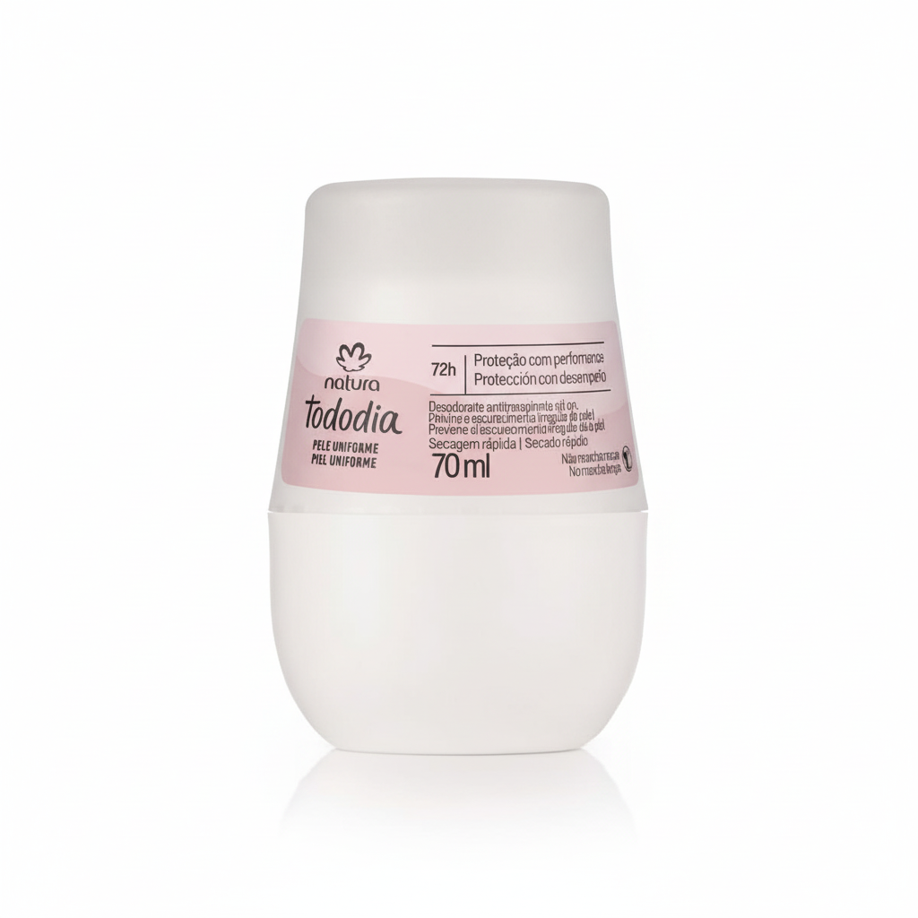 Desodorante Natura TodoDia Pele Uniforme 70ml fundo branco