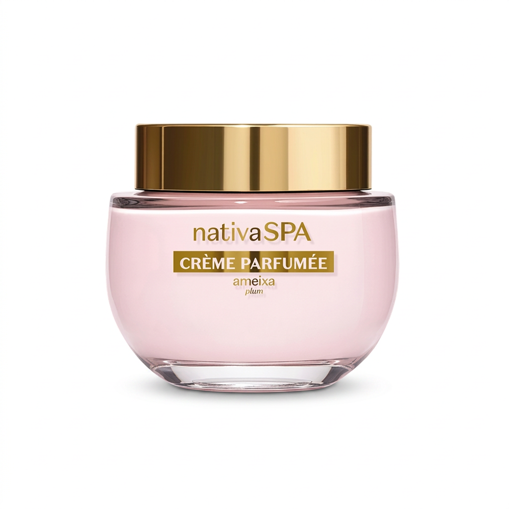 Nativa SPA Crème Parfumée Ameixa em fundo branco