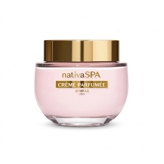 Nativa SPA Crème Parfumée Ameixa em fundo branco