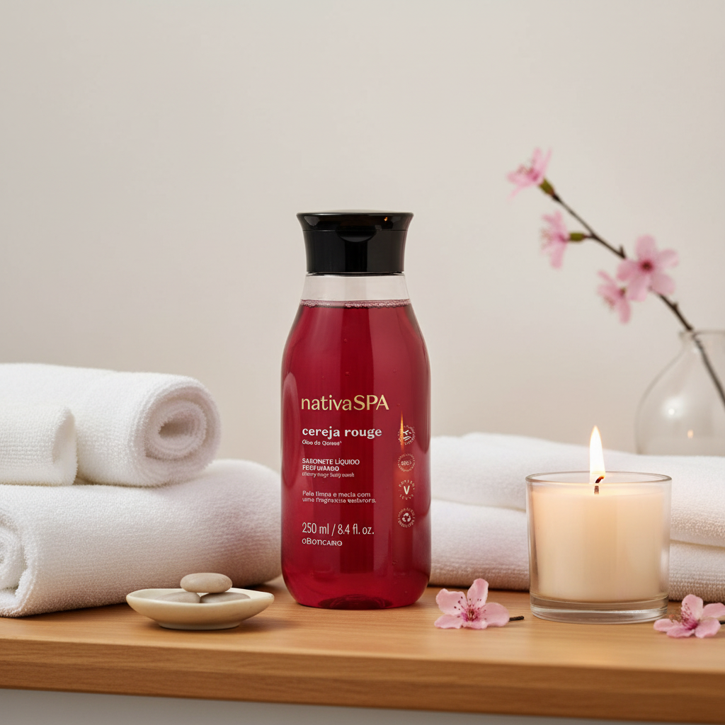 Sabonete Líquido Nativa SPA Cereja Rouge 250ml - lifestyle spa