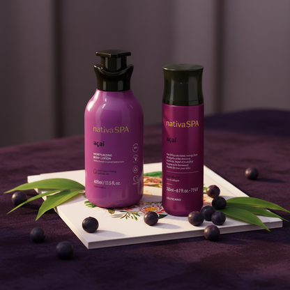 Coffret Nativa Spa Açaí - lifestyle veludo tropical