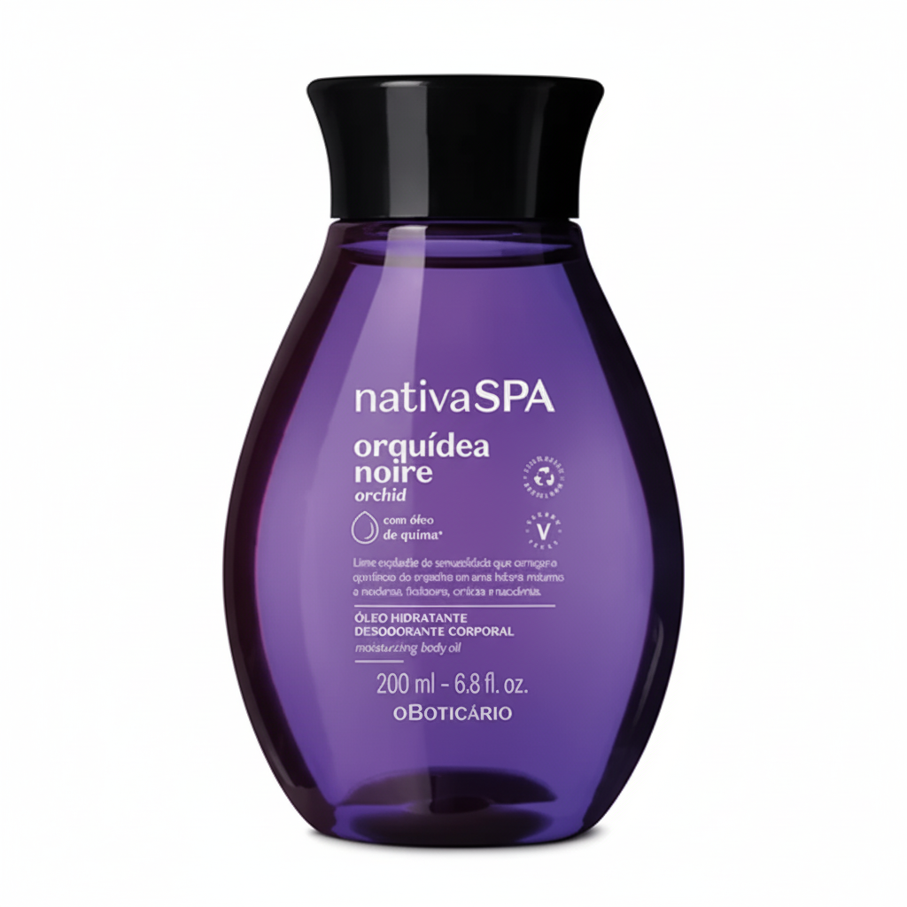 Óleo Corporal Nativa SPA Orquídea Noire 200ml - fundo branco