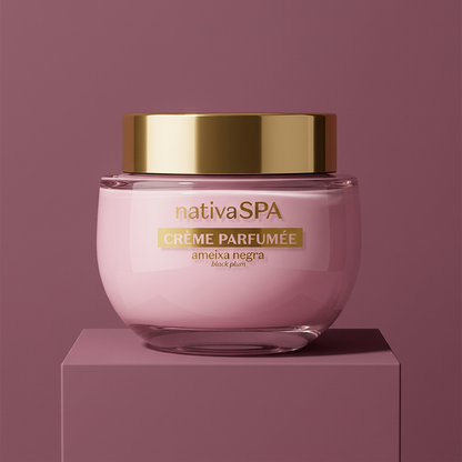 Nativa SPA Ameixa Negra em composição arquitetônica malva