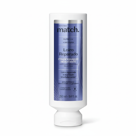 Condicionador Match Loiro Reparado 280ml fundo branco