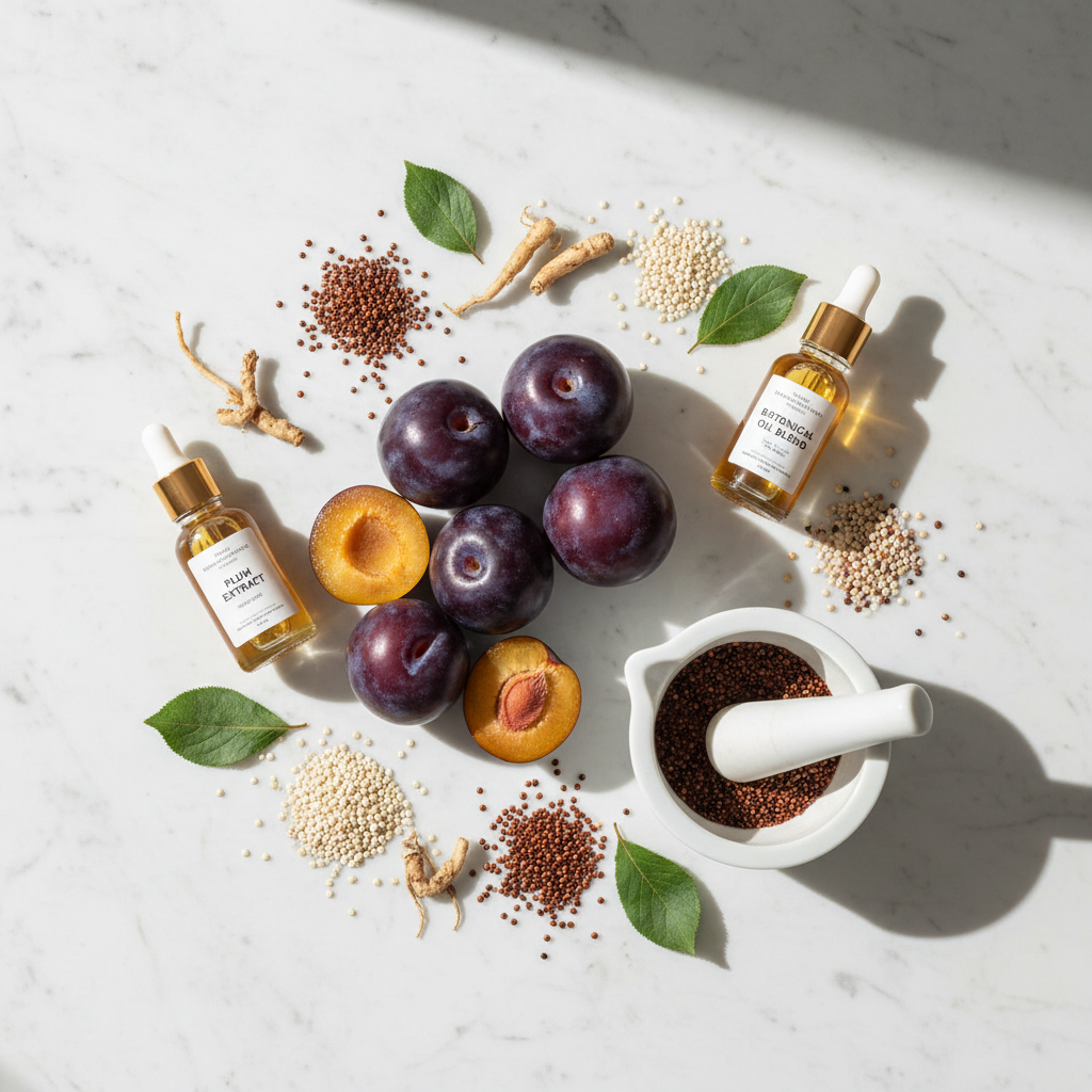 Ingrédients naturels - prune et quinoa