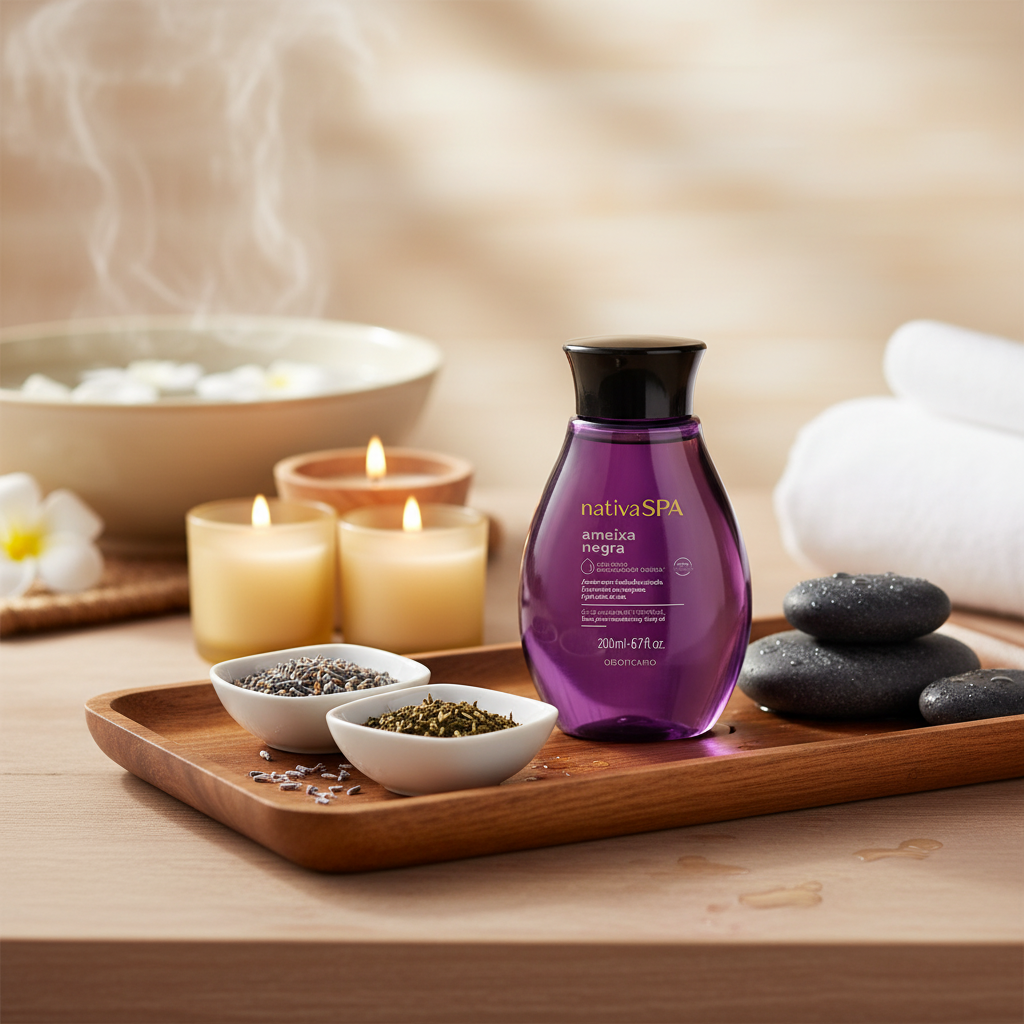 Nativa Spa óleo em bandeja spa com pedras