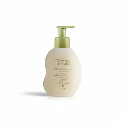 Sabonete Líquido Mamãe e Bebê Natura 200ml - fundo branco
